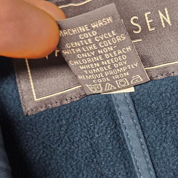 Van Heusen Womens Snap Up Quilted Jacket Sz M Teal Blue Normcore Casual - Picture 4 of 7